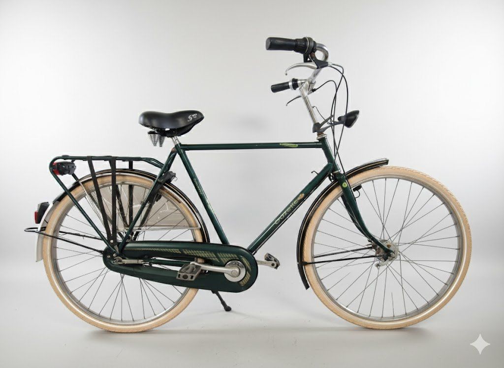 Gazelle Primeur Groen Herenfiets — tweedehands stadsfiets